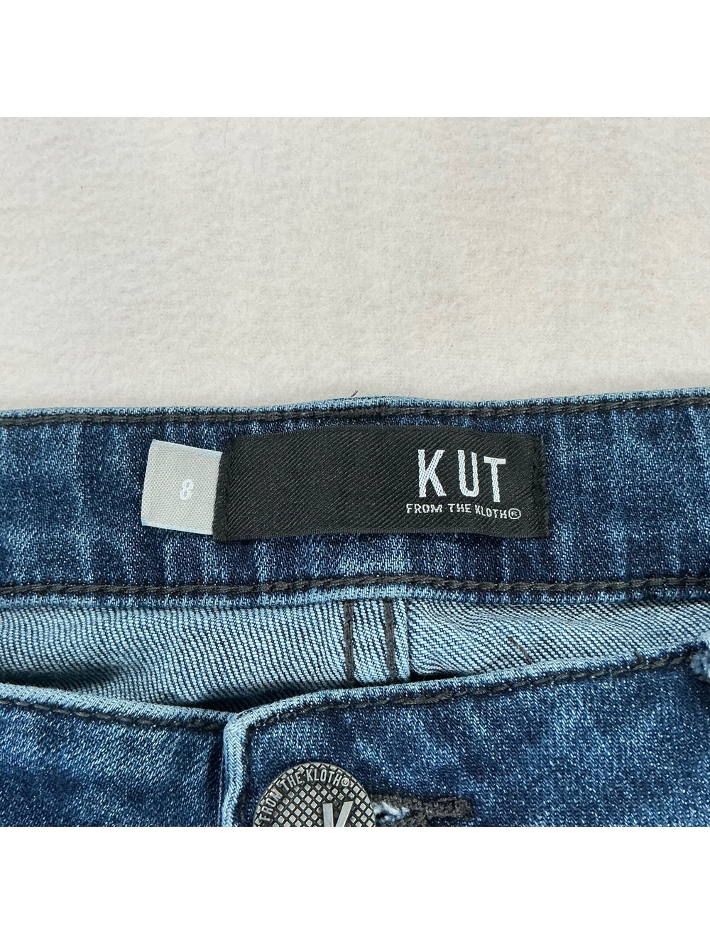 KUT From The Kloth Catherine Boyfriend Jeans Women’s Size 8 Medium Wash - Picture 2 of 11
